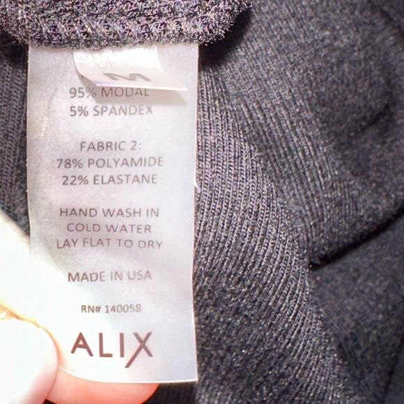 Alix NYC plunge neck, ribbed bodysuit - Picture 5 of 5